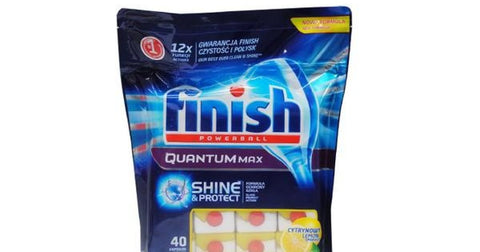 FINISH PK40 QUANTUM MAX POWERBALL DISHWASHING TABLETS LEMON SPARKLE