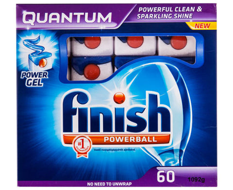 Finish 60pk quantum powerball dishwashing tablets - Original