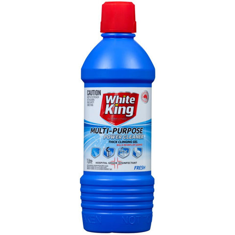 White King 1L multi purpose power cleaner bleach -Thick cling gel fresh