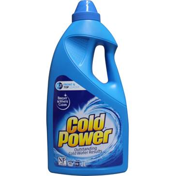 Cold Power 2L laundry liquid (Frangipani & Eucalyptus) - Top & Front loader