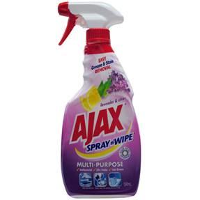 Ajax 500ml Spray N Wipe - Lavender