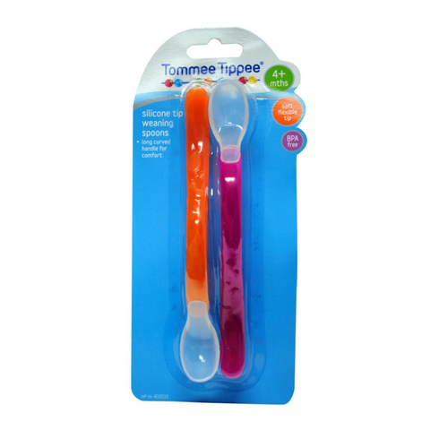 Tommee Tippee 2pk spoons silicone tip