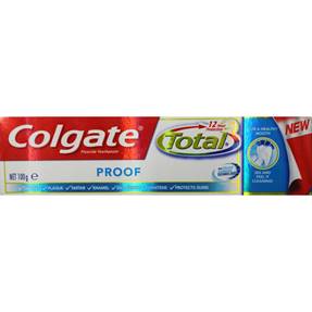 COLGATE 100g TOTAL TOOTHPASTE - Proof