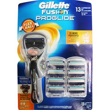 Gillette Fusion Proglide Flex Ball - Razor + 13pk blades