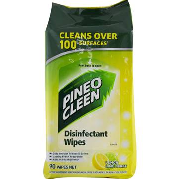 Pine O Cleen 90pk Disinfectant Wipes - Lemon lime burst